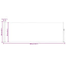sammenrullelig sidemarkise til terrassen 100 x 300 cm sort