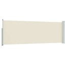 sammenrullelig sidemarkise til terrassen 100x300 cm cremefarvet