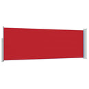 sammenrullelig sidemarkise til terrassen 100 x 300 cm rød