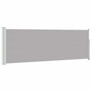 sammenrullelig sidemarkise til terrassen 100 x 300 cm grå