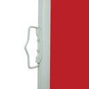 sammenrullelig sidemarkise til terrassen 100 x 500 cm rød