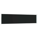 sammenrullelig sidemarkise til terrassen 120x500 cm sort