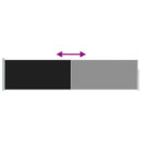 sammenrullelig sidemarkise til terrassen 120x500 cm sort