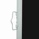 sammenrullelig sidemarkise til terrassen 117x500 cm sort