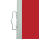 sammenrullelig sidemarkise til terrassen 117x500 cm rød