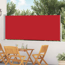 sammenrullelig sidemarkise til terrassen 117x500 cm rød
