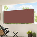 sammenrullelig sidemarkise til terrassen 117x500 cm brun