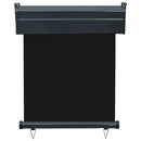 sidemarkise til altan 65x250 cm sort