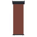sidemarkise til altan 65x250 cm brun