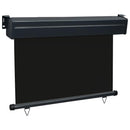 sidemarkise til altan 85x250 cm sort