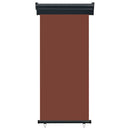 sidemarkise til altan 85x250 cm brun