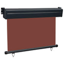 sidemarkise til altan 85x250 cm brun