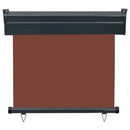 sidemarkise til altan 85x250 cm brun
