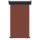 sidemarkise til altan 105x250 cm brun