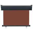 sidemarkise til altan 105x250 cm brun