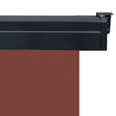 sidemarkise til altan 105x250 cm brun