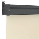 sidemarkise til altan 125x250 cm cremefarvet
