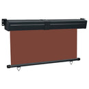 sidemarkise til altan 145x250 cm brun