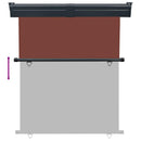 sidemarkise til altan 145x250 cm brun