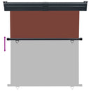 sidemarkise til altan 165x250 cm brun