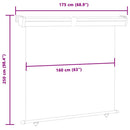 sidemarkise til altan 175x250 cm brun