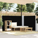 sammenrullelig sidemarkise 100 x 600 cm sort