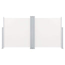 sammenrullelig sidemarkise 100 x 600 cm cremefarvet