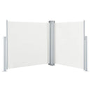 sammenrullelig sidemarkise 120 x 600 cm cremefarvet