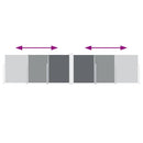 sammenrullelig sidemarkise 120 x 600 cm antracitgrå