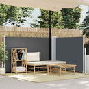 sammenrullelig sidemarkise 120 x 600 cm antracitgrå