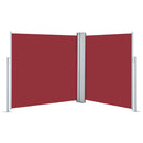 sammenrullelig sidemarkise 120 x 600 cm red