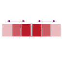 sammenrullelig sidemarkise 120 x 600 cm red