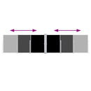 sammenrullelig sidemarkise 140 x 600 cm sort