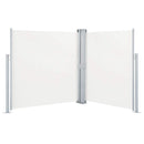 sammenrullelig sidemarkise 140 x 600 cm cremefarvet