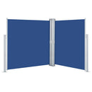 sammenrullelig sidemarkise 160 x 600 cm blå