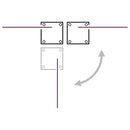 dobbelt sidemarkise til terrassen 170 x 600 cm cremefarvet