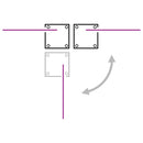 sammenrullelig sidemarkise 100 x 1000 cm sort