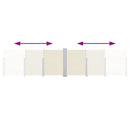 sammenrullelig sidemarkise 120 x 1000 cm cremefarvet