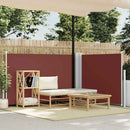 sammenrullelig sidemarkise 120 x 1000 cm brun