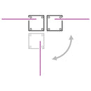 sammenrullelig sidemarkise 120 x 1000 cm blå
