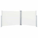 sammenrullelig sidemarkise 140 x 1000 cm cremefarvet