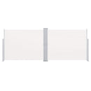 sammenrullelig sidemarkise 140 x 1000 cm cremefarvet