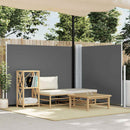 sammenrullelig sidemarkise 140 x 1000 cm antracitgrå