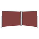 sammenrullelig sidemarkise 140 x 1000 cm brun