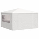 festtelt med sidevægge 4x4 m 90 g/m² hvid