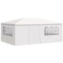 festtelt med sidevægge 4x6 m 90 g/m² hvid