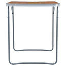 foldbart campingbord med metalstel 80 x 60 cm