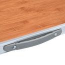 foldbart campingbord med metalstel 80 x 60 cm