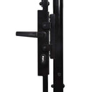 hegnslåge BOXTEL Enkeltdør med Spydtop stål 1x2 m sort