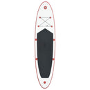 Stand Up Paddle Board-sæt SUP surfbræt oppustelig rød og hvid